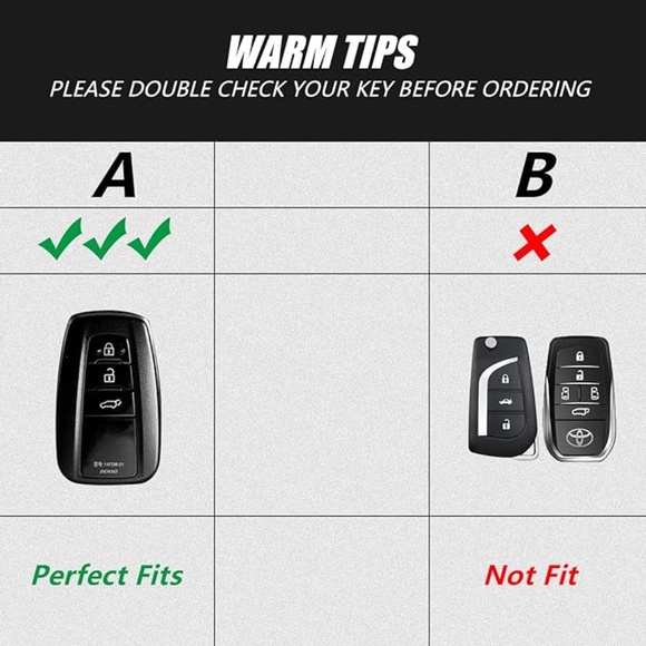 Car Key Fob Cover Compatible for a Toyota B - Picture 11 of 11